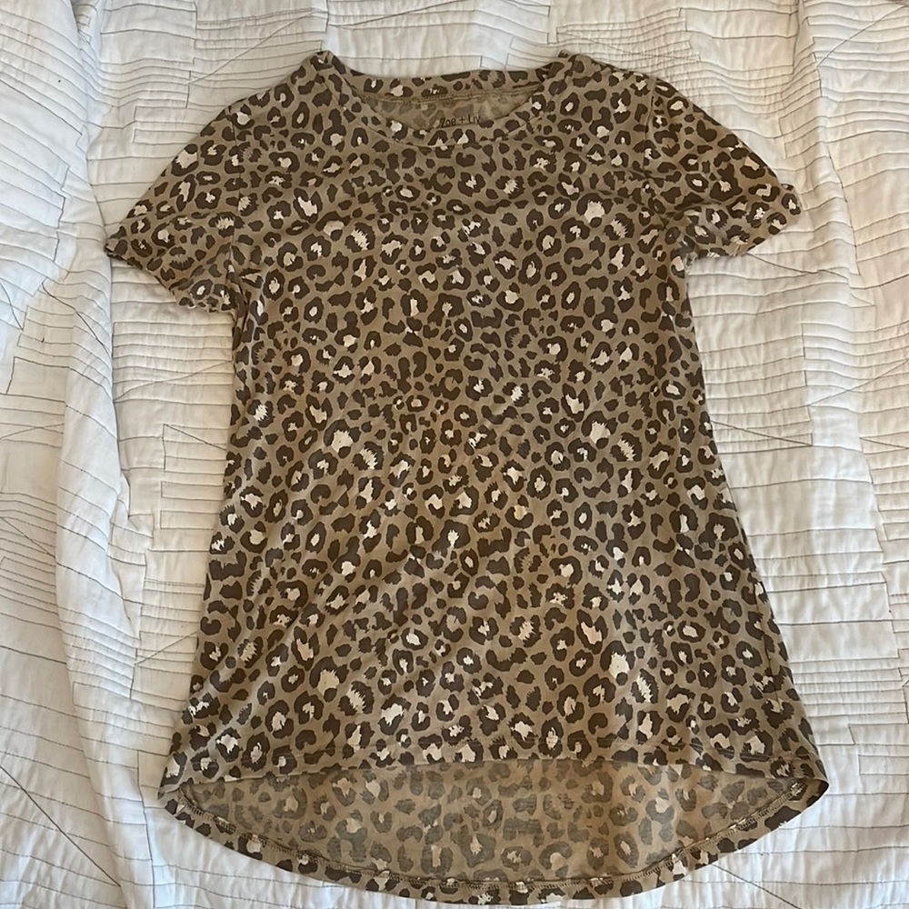 EUC -cheetah print T-shirt